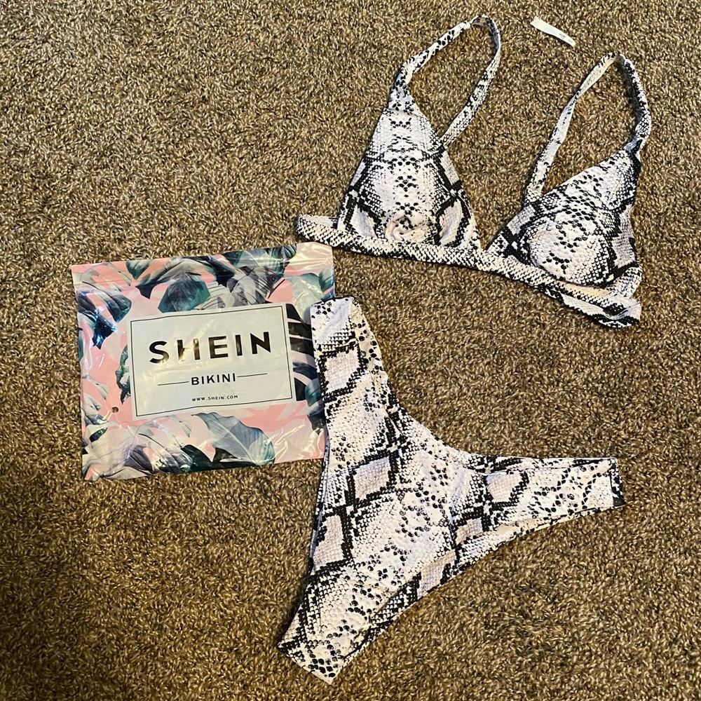 Snakeskin swim suit